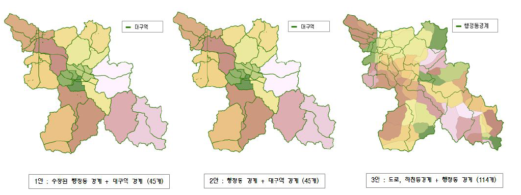 용인시 기초구역 설정