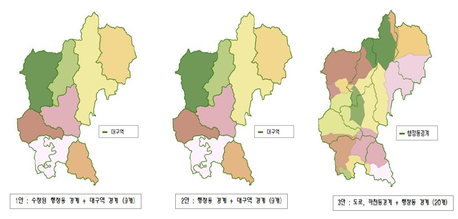 평창군 기초구역 설정