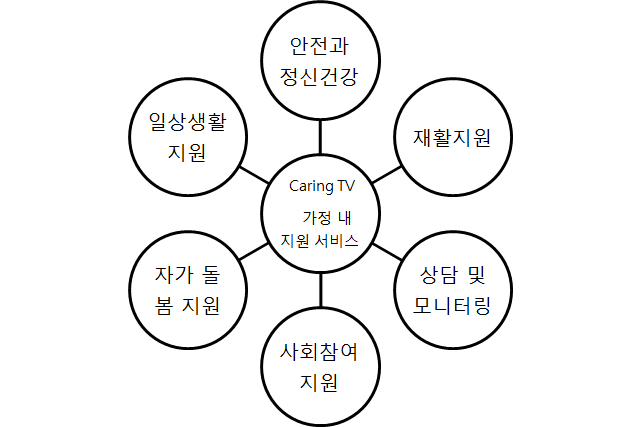 Caring TV: 주요 프로그램 영역]