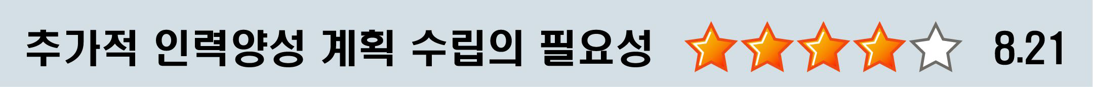 인공지능 개발자에 대한 추가적 인력양성 계획 수립의 필요성