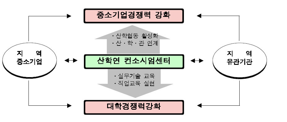 산 학 연 컨소시엄 사업의 기본 모형