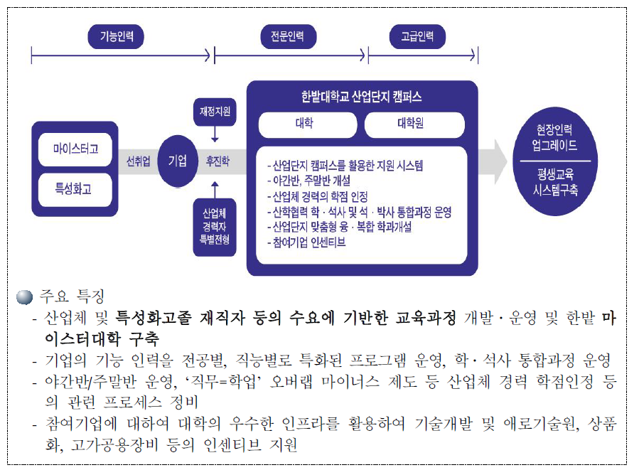 후진학 선도대학 사례(한밭대학교)