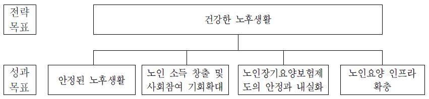 노인정책관의 전략체계도