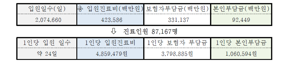 2013년도 입원서비스 이용현황