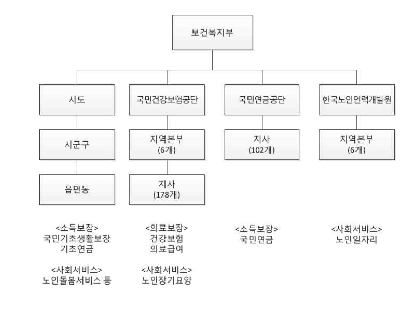 한국의 노인복지정책 추진체계
