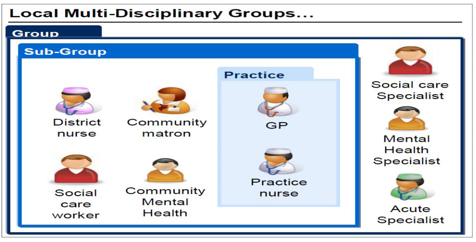 North West London Integrated Care Programme에 참여하는 전문가, 서비스 제공자