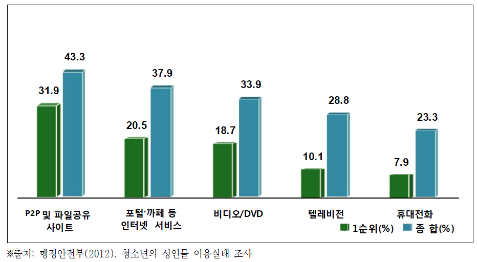 성인물 주 이용매체 (복수응답)