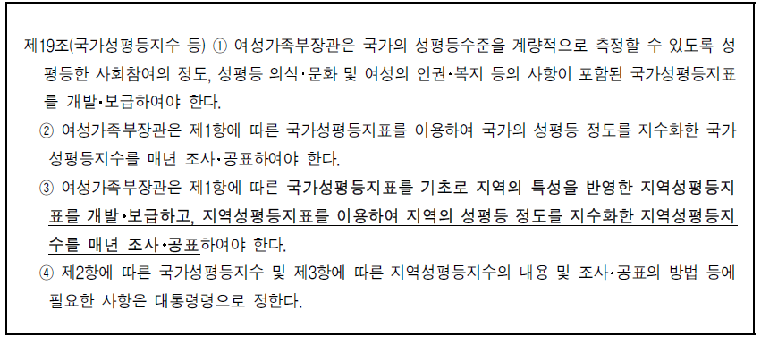 양성평등기본법 제19조