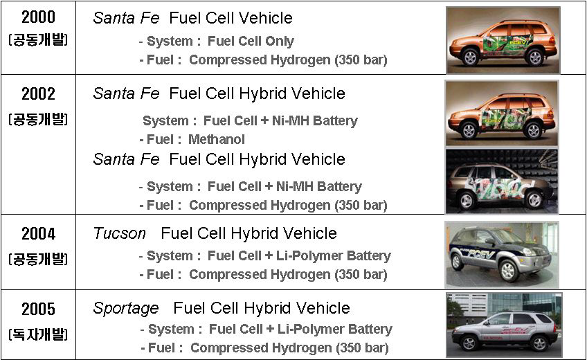 우리나라 연료전지 자동차 개발 현황