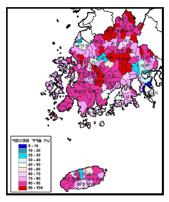 영산강․섬진강 비점기여율 (TN)