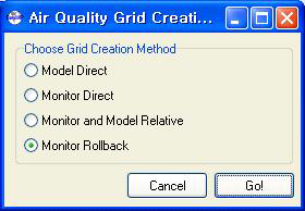Air Quality Grid Creation Method 화면