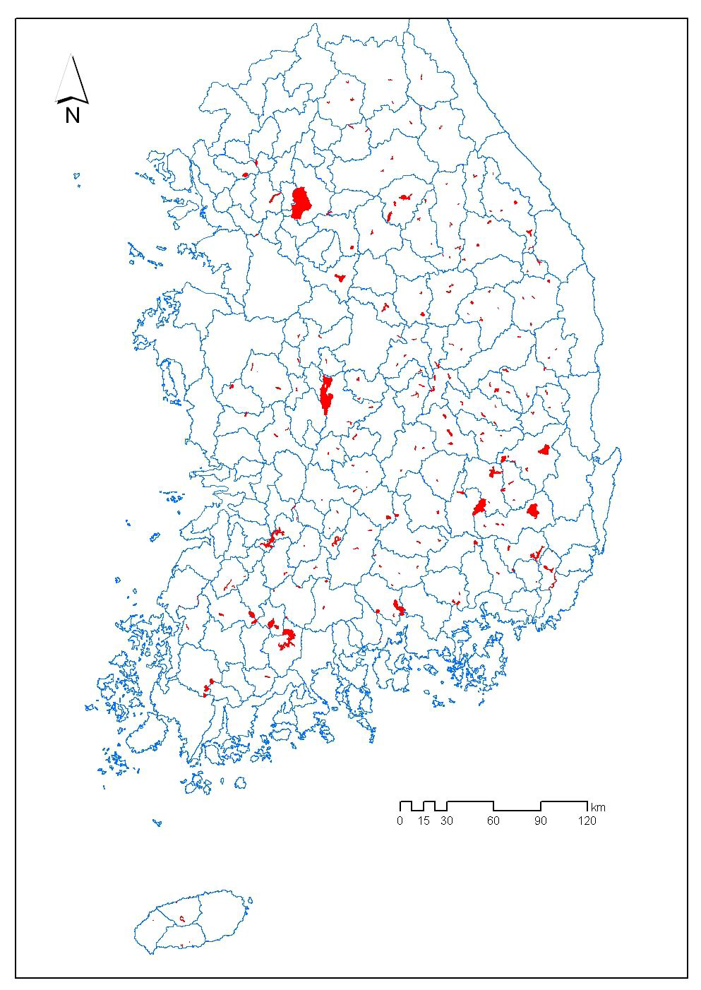 전국 상수원보호구역 현황