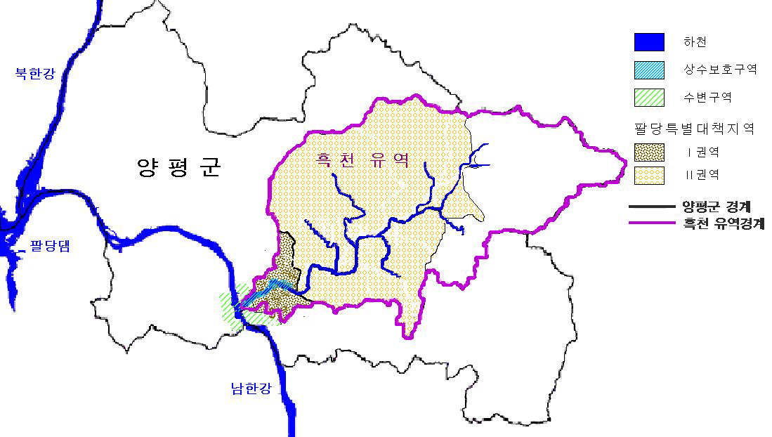 양평군 토지이용규제제한 현황