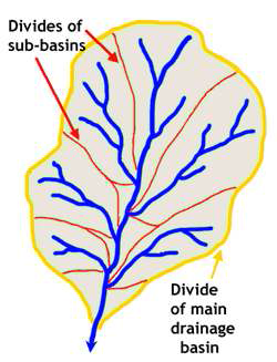 유역분수계(drainage basin)