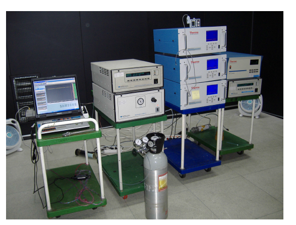 실내공기질 자동 측정기 적용성 평가 시험 대상 장비