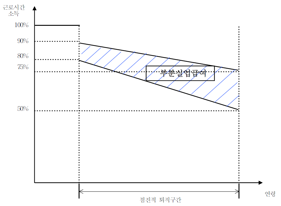 점진적 퇴직의 이행기간 동안 소득지원 모형