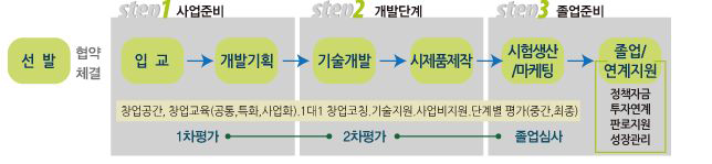 청년창업사관학교 추진체계