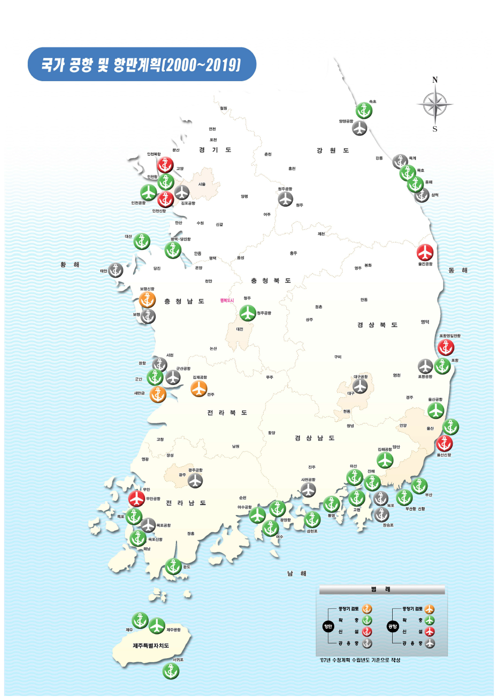 국가 공항 및 항만계획(2000~2019)