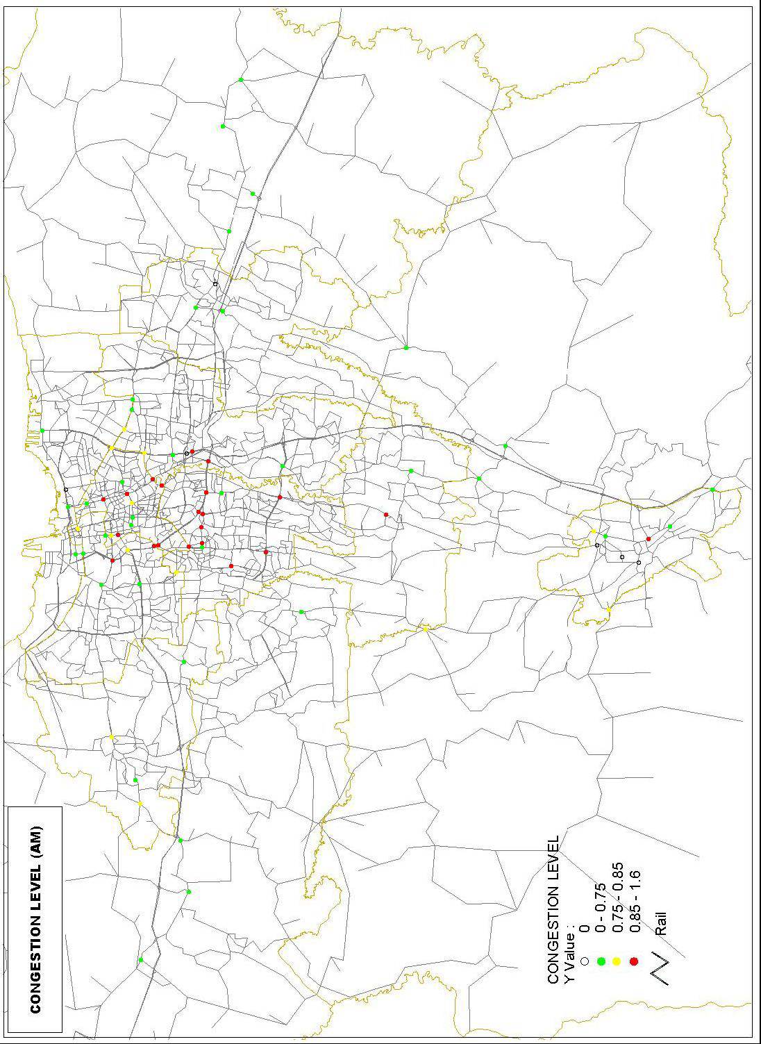 Intersection Classified by Congestion Level(AM)