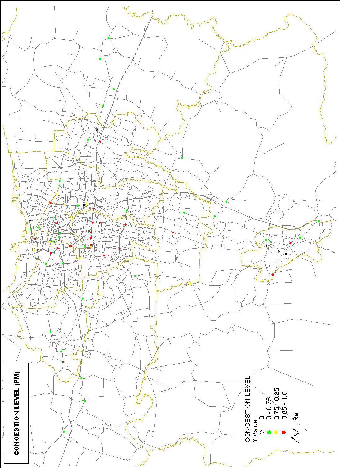 Intersection Classified by Congestion Level(PM)