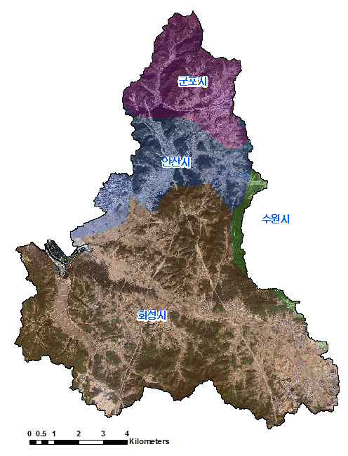 반동삼 유역 관할 행정구역