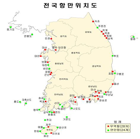 전국 무역항 위치