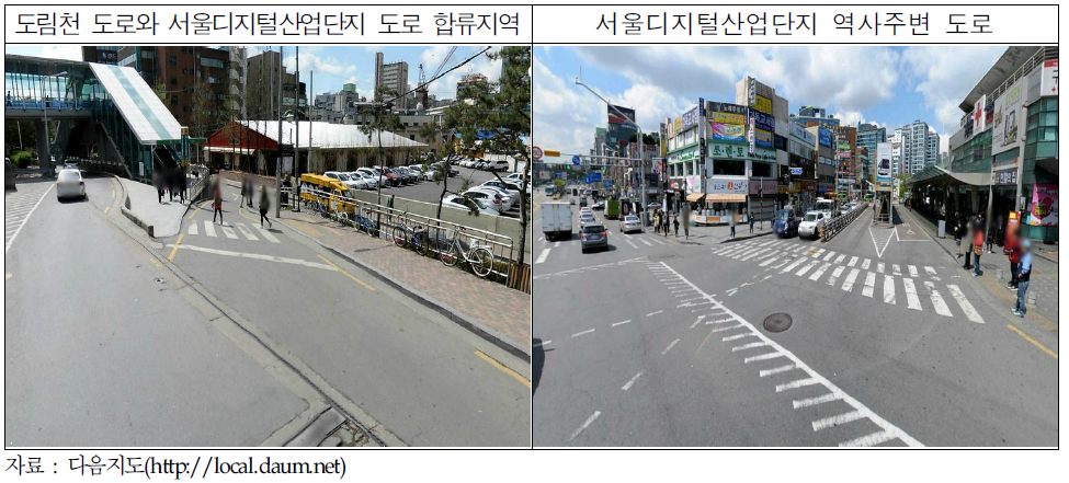 서울디지털산업단지(1단지)주변 도로 현황