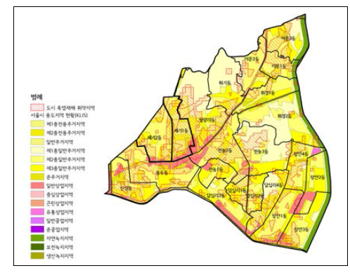 동대문구 용도지역 현황