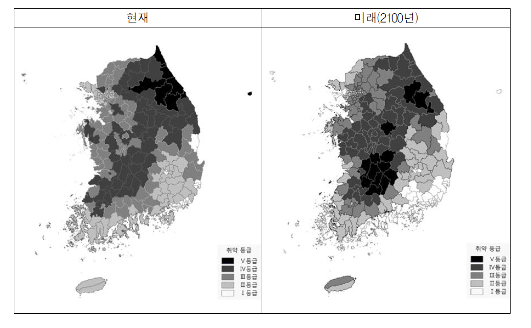 전국 폭설 취약성