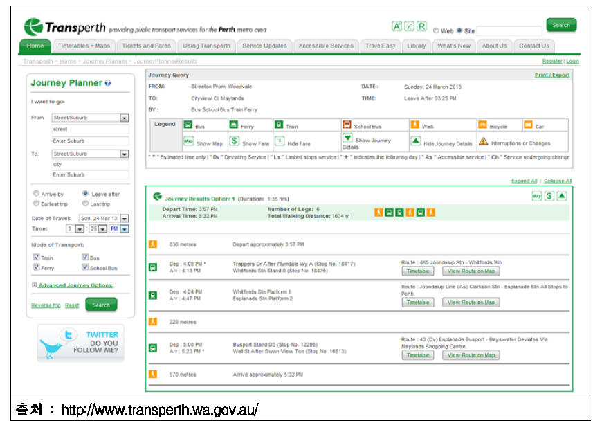 TransPerth Journey Planner