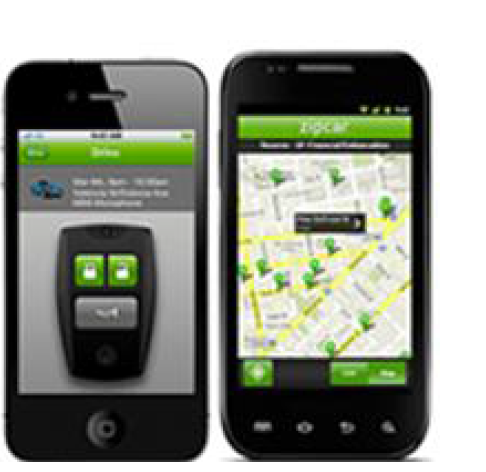 Zipcar 모바일 애플리케이션