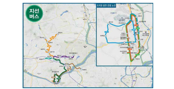 조치원읍장군면 노선도