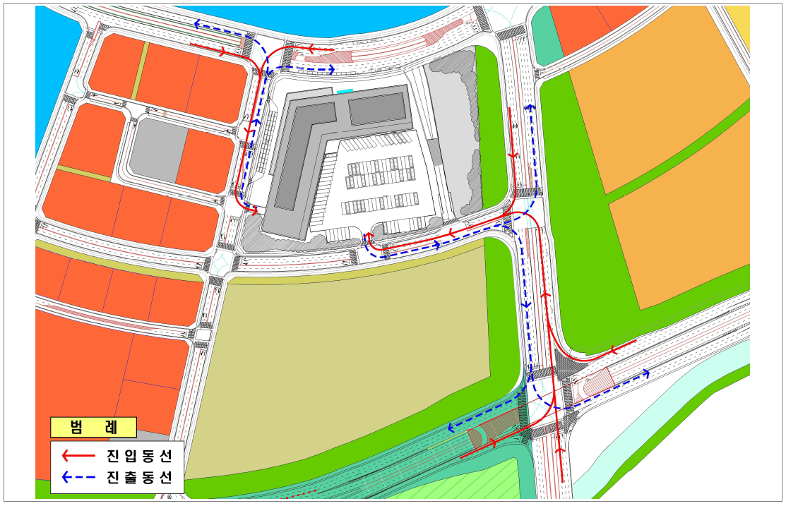 주변 교통계획과 진출입동선 계획