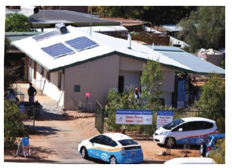 Alice Springs주택에 설치된 태양광 PV