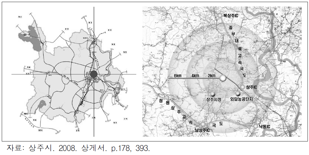 상주 종합 물류유통단지 위치도