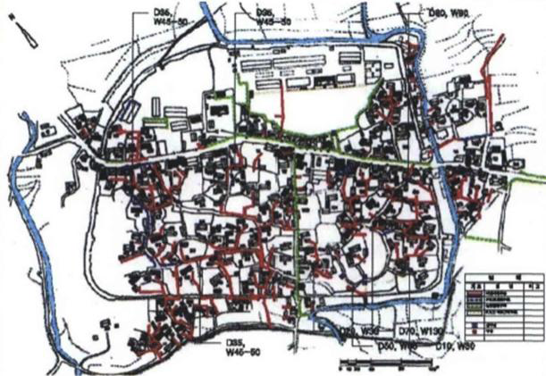 낙안읍성마을 자연형 배수체계도