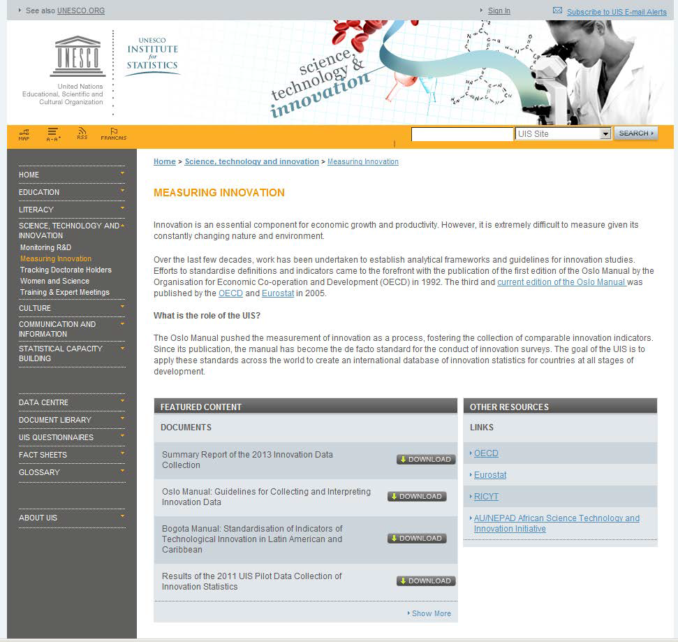 UNESCO Innovation Data Collection