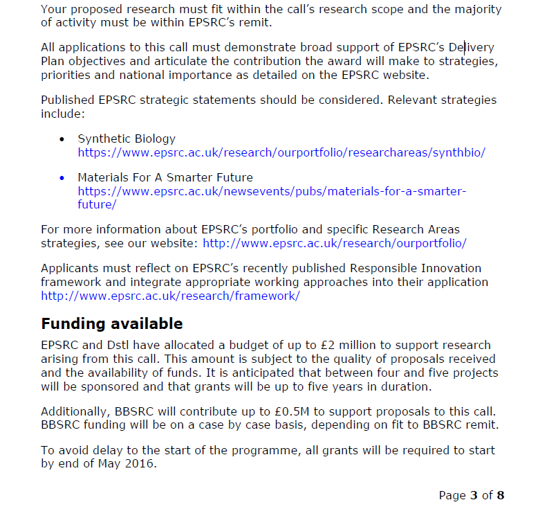 EPSRC 연구제안요청서에 반영된 RRI의 예