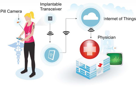 IoT 헬스케어 제품의 작동 과정