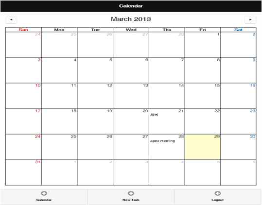 Web - Calendar