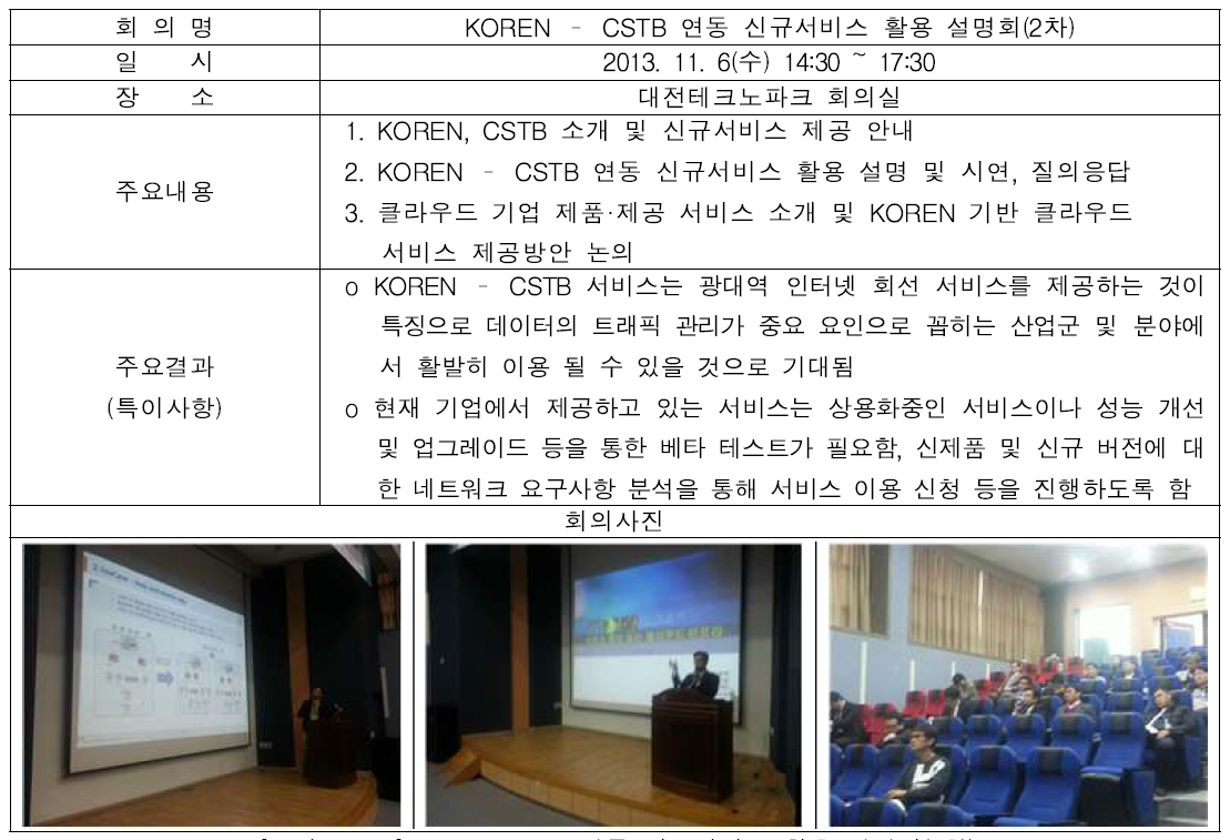 KOREN-CSTB연동 신규서비스 활용 설명회(2차)