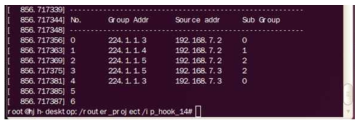 Multicast IGMP Table