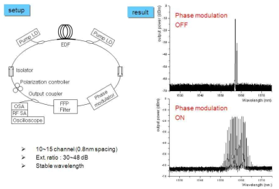 phase modulation에 의한 다파장 발생