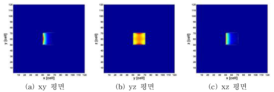 지방(Fat)에 대한 SAR 분포