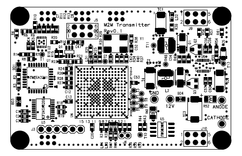 U-VLC 송신부 PCB Outline