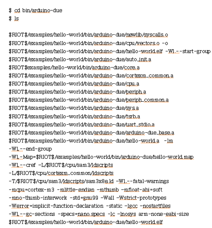 RIOT 운영체제 오브젝트 파일 구성