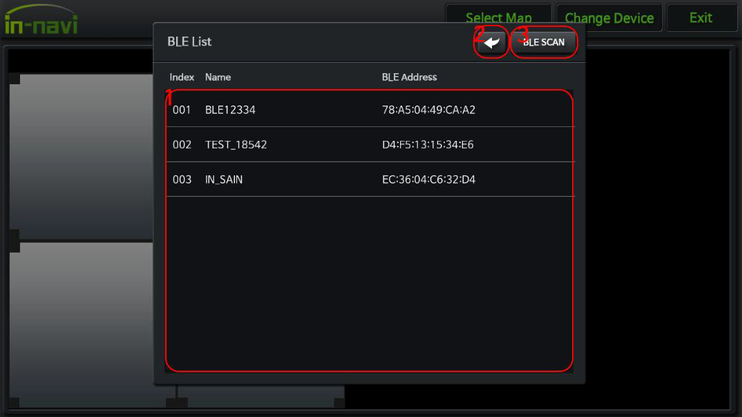 BLE 기기 선택 리스트