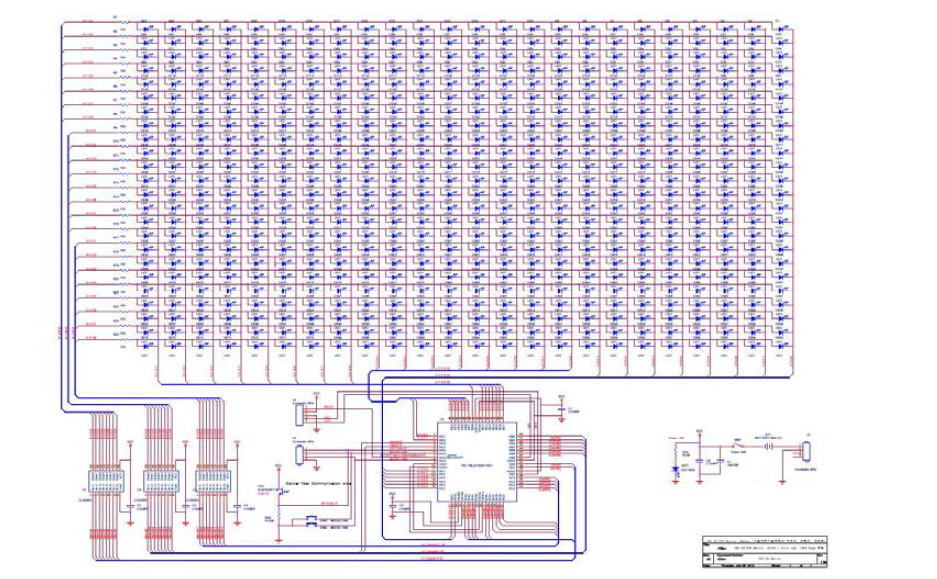 LED-ID기반 정보코드 표출 모듈의 schematic design