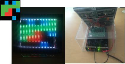 Colored LED Board 구동 사진