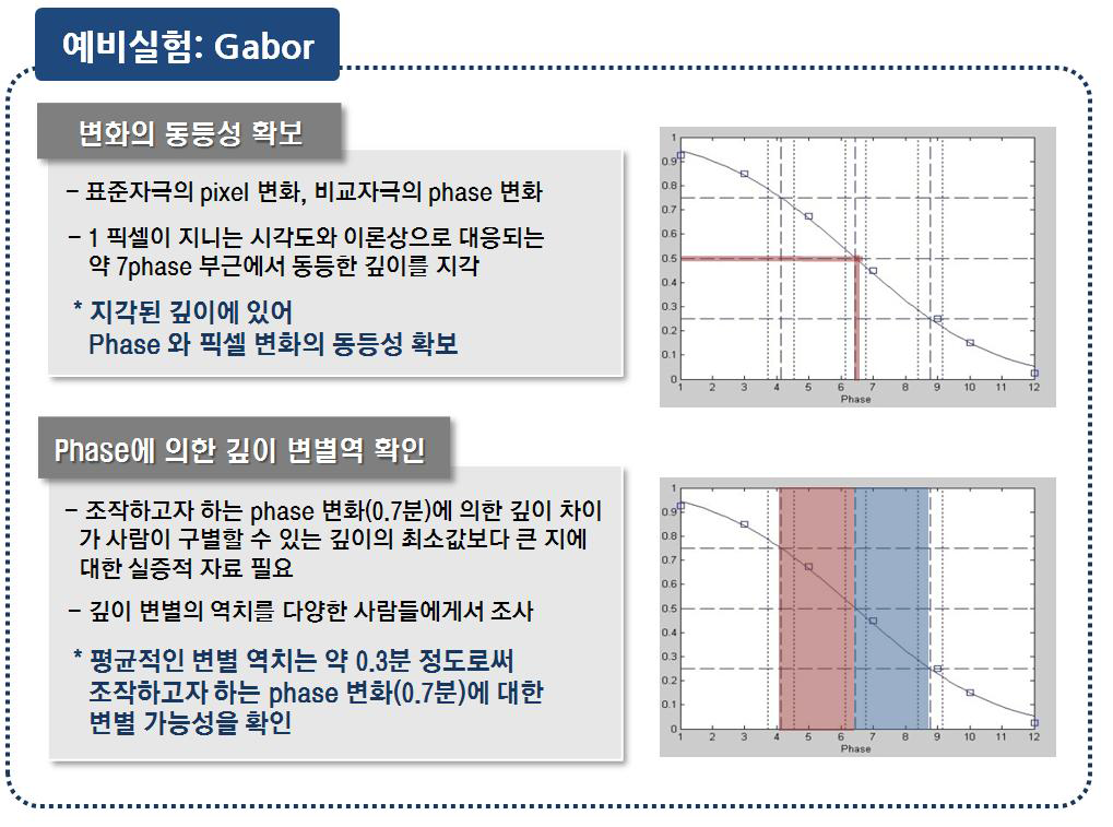 Gabor 자극을 이용한 예비 실험 결과